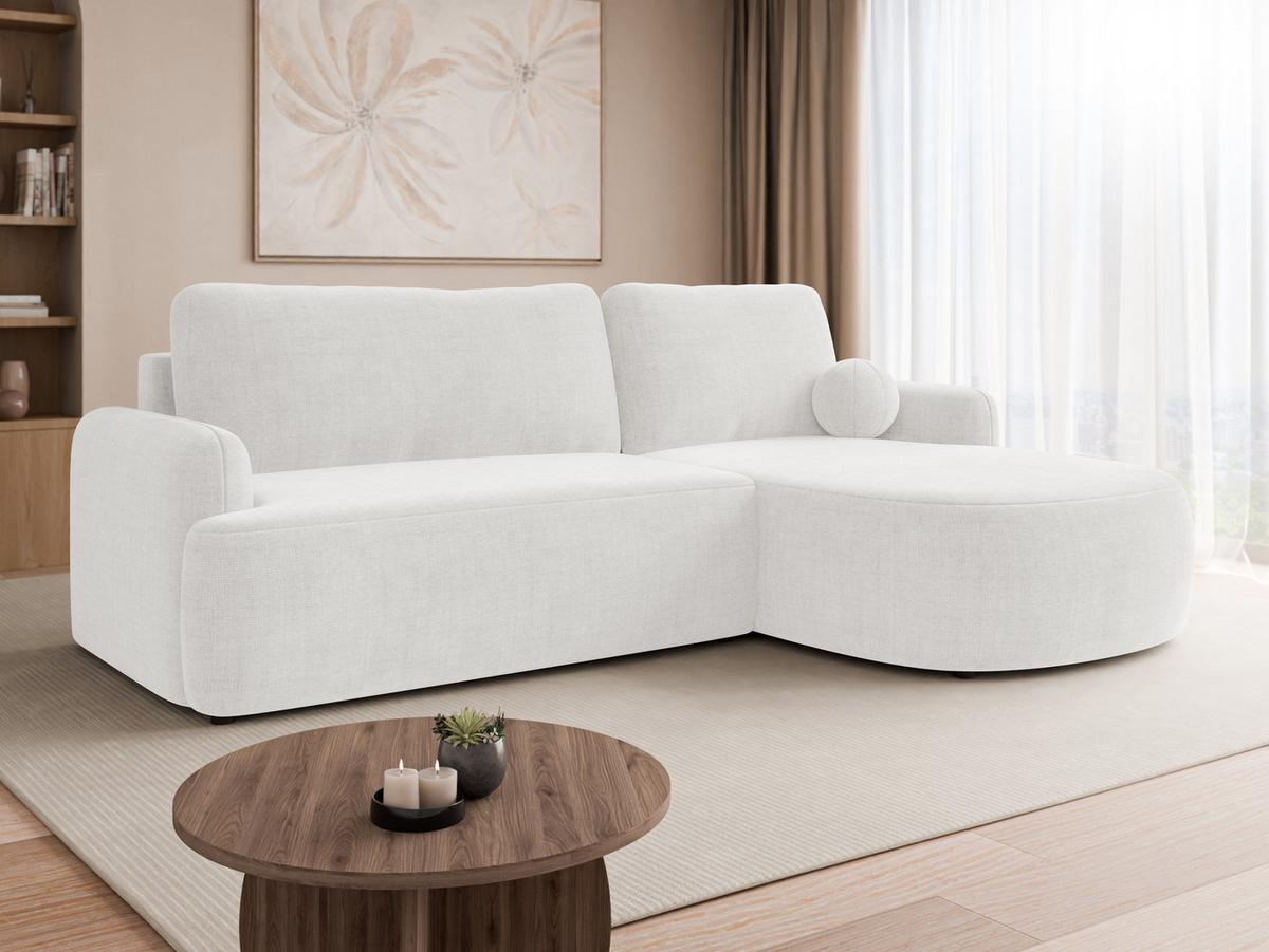 ECKSOFA Loridu Premium, Seite: Rechts - Creme/Schwarz, Holz/Kunststoff (174/250cm) - MIRJAN24