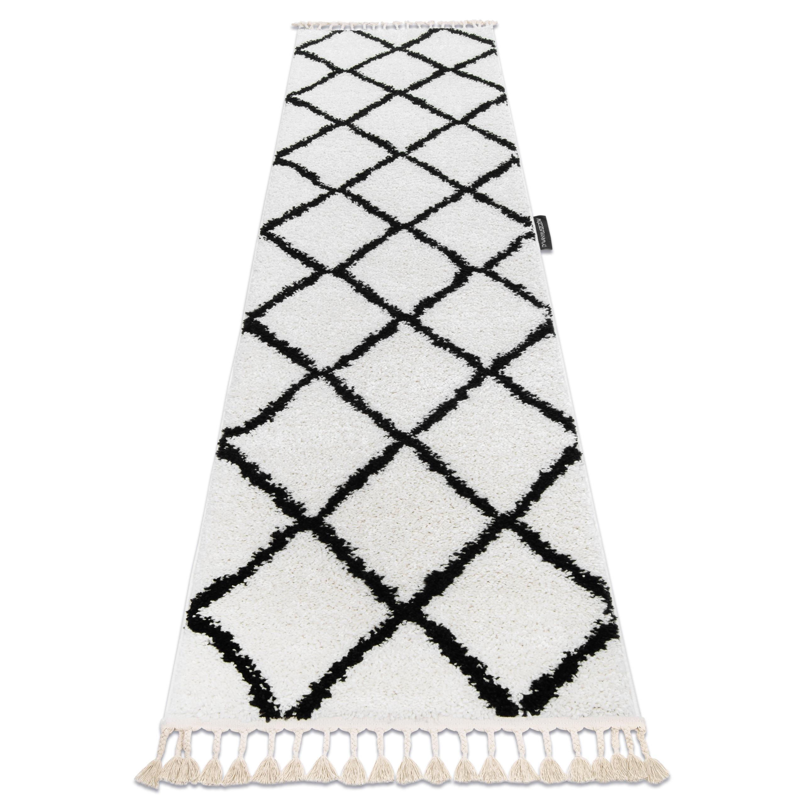 TEPPICH Berber 60/250 cm - Weiß, Textil (60/250cm) - rugsX
