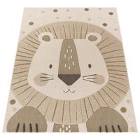 KINDERTEPPICH, mit Löwen-Motiv, aus Polyester, Beige, 160 x 220 cm - Beige, Textil (220/160cm) - KADIMA DESIGN