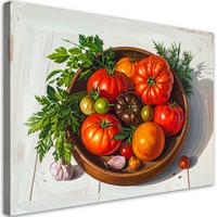 LEINWANDBILD Essen & Trinken 30x20cm - Multicolor, Textil (30/20cm) - Feeby
