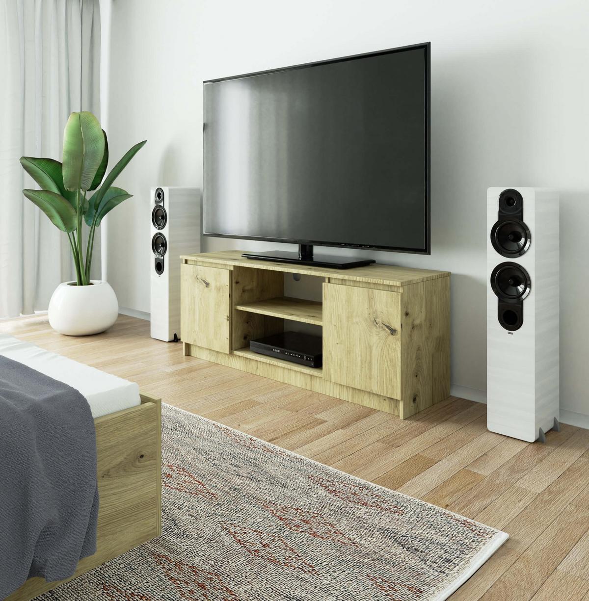 LOWBOARD Eiche Artisan 55/140/40 - Eiche Artisan, Holzwerkstoff (140/55/40cm) - RAUMHIRSCH FURNITURE