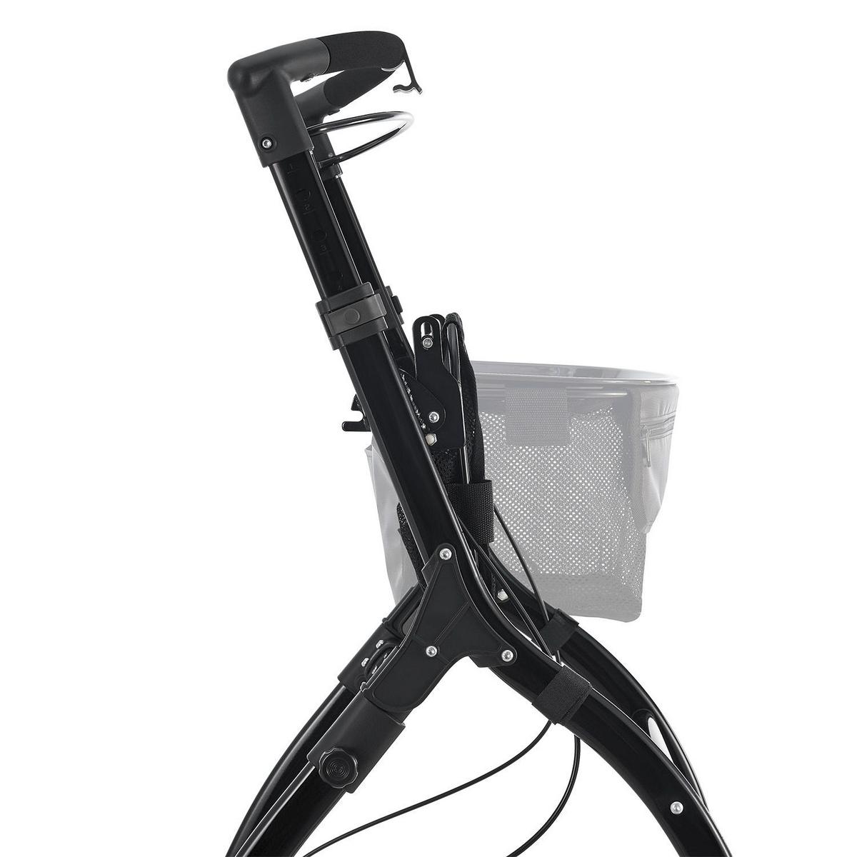 WOHNUNGSROLLATOR Aktiv schwarz mit Transporttasche - Schwarz, Metall (66/90/56cm) - Juskys