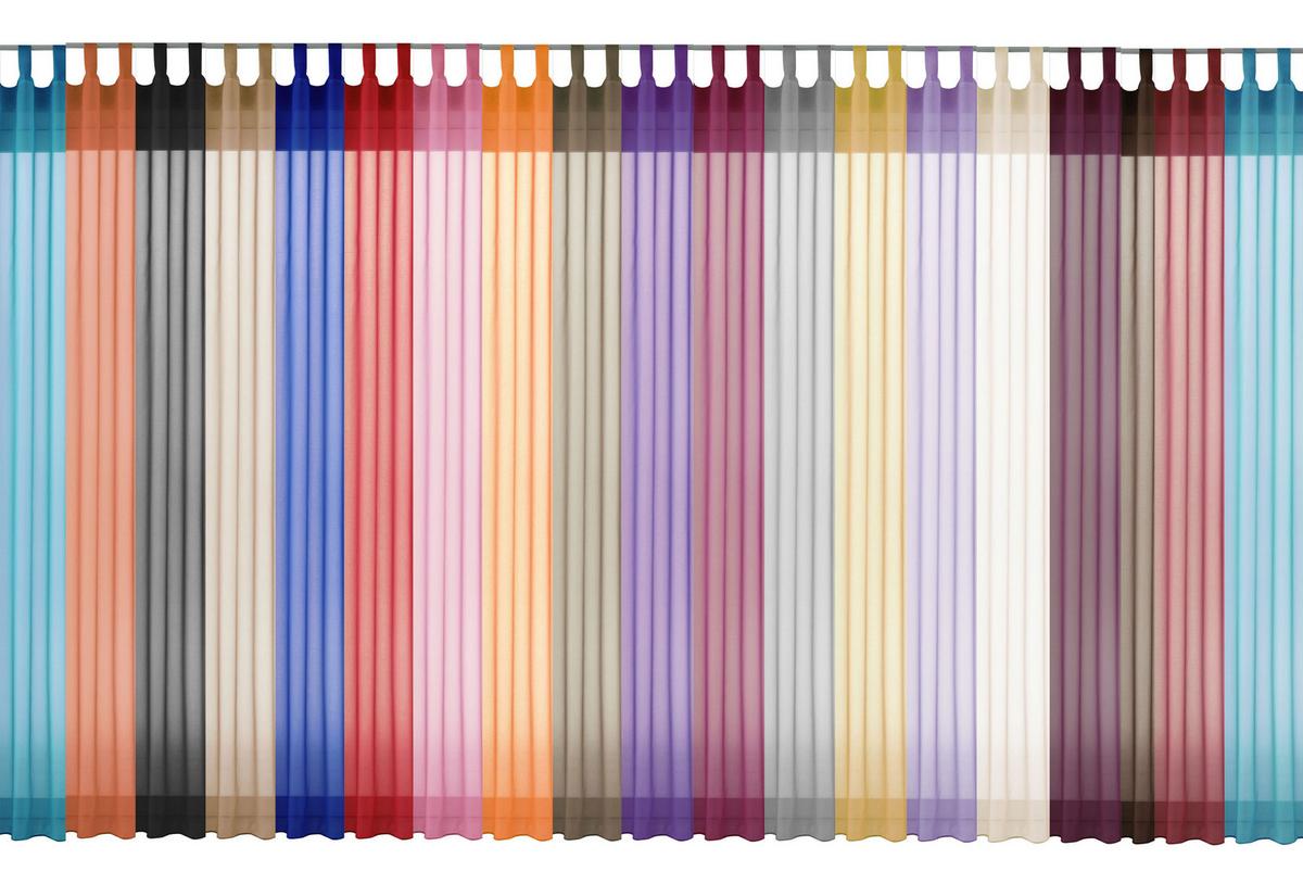 SCHLAUFENSCHAL PULA HxB 225x140 cm Weiß - Weiß, Textil (140/225cm) - Gardinenbox