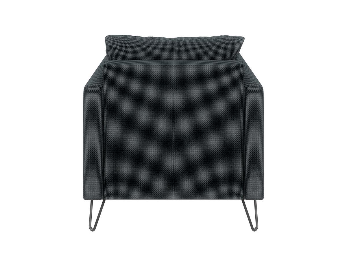 SESSEL Harmony Graphit Chenille - Graphitfarben/Schwarz, Holz/Textil (80/85/100cm) - S-Style Möbel