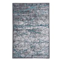 FLACHWEBETEPPICH Orelia 75x150 cm - Türkis, Textil (75/150cm) - Gino Falcone