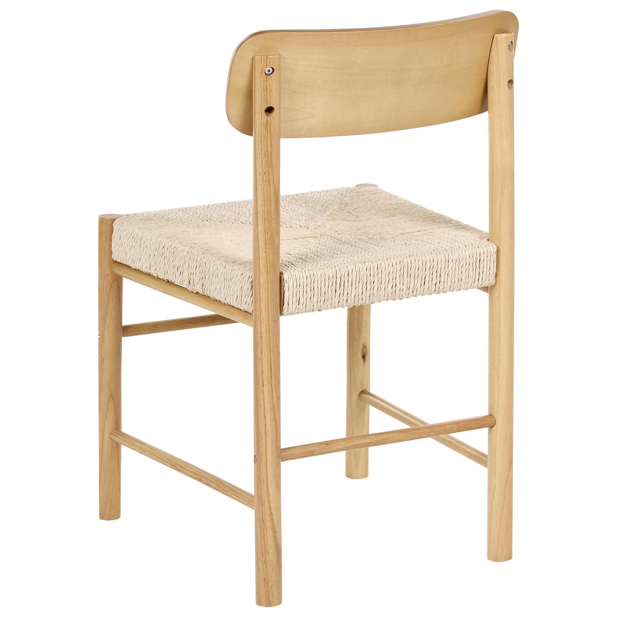 ESSZIMMERSTUHL 2er-Set Holz Hellbraun Digne - Hellbraun, Holz (46/75/46cm) - Beliani