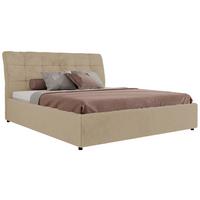 POLSTERBETT GALA CLASSIC 160/200 - Creme Plüsch - Multipocket-Matratze - Creme, Textil (160/200cm) - MKS