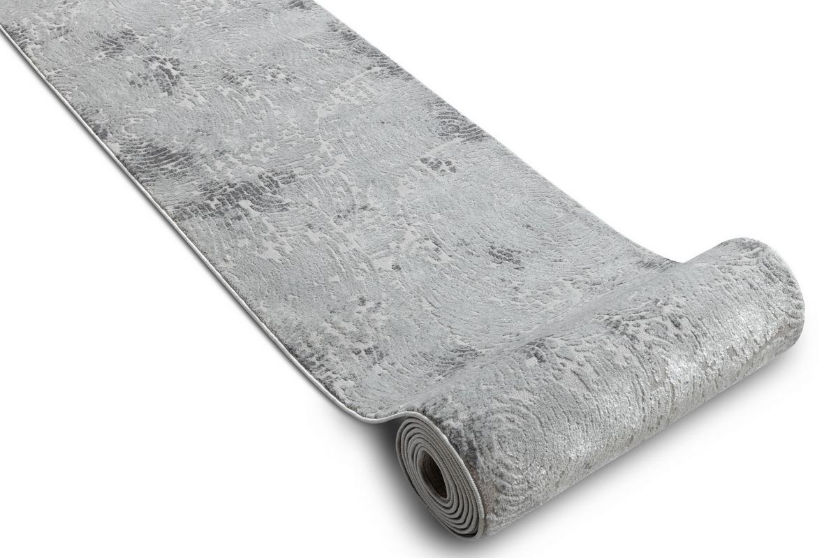 LÄUFER Strukturell MEFE 80/110 cm - Grau, Textil (80/110cm) - rugsX