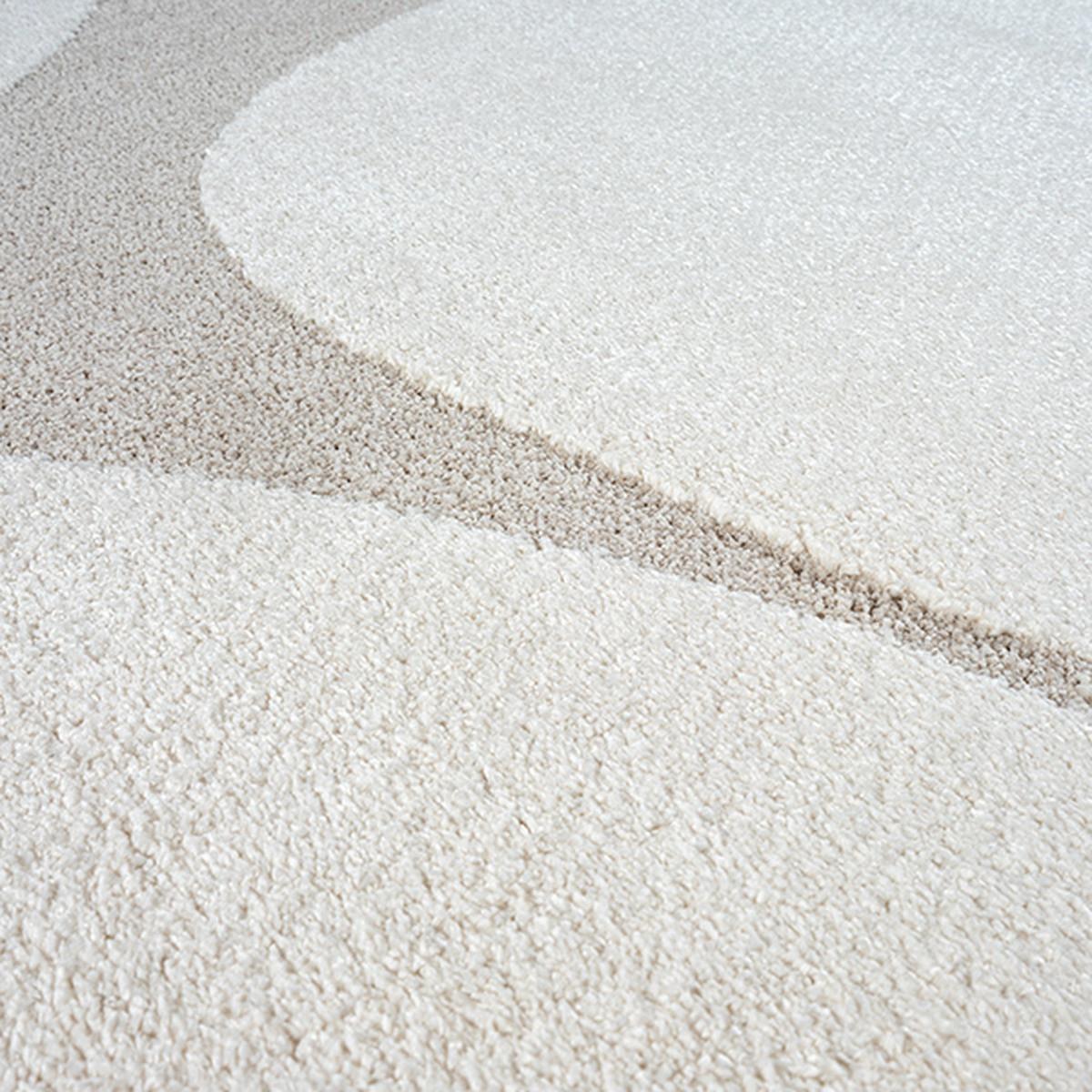 TEPPICHLÄUFER Abstrakt MUOTA Polypropylen Creme 80 x 150 cm - Beige, Textil (80/150cm) - KADIMA DESIGN