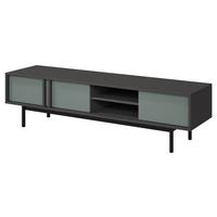 TV-LOWBOARD Alsy 3D AL09 - Anthrazit/Grün, Holzwerkstoff/Kunststoff (163/43/43cm) - MIRJAN24