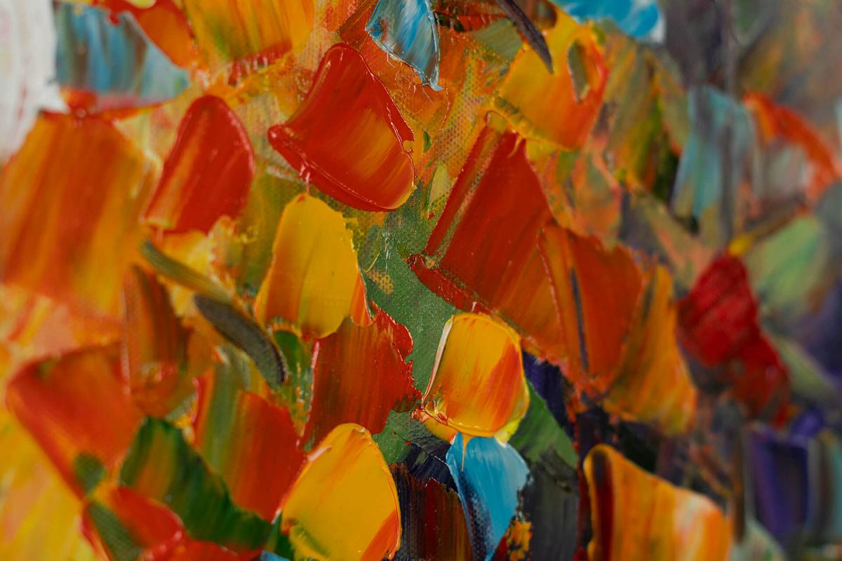 ACRYLBILD HANDGEMALT 120/60 cm - Multicolor, Holz/Textil (120/60cm) - KUNSTLOFT