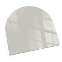 GLASPLATTE für Kamin 100x100 cm - Creme, Glas (100/100/0.4cm) - TULUP