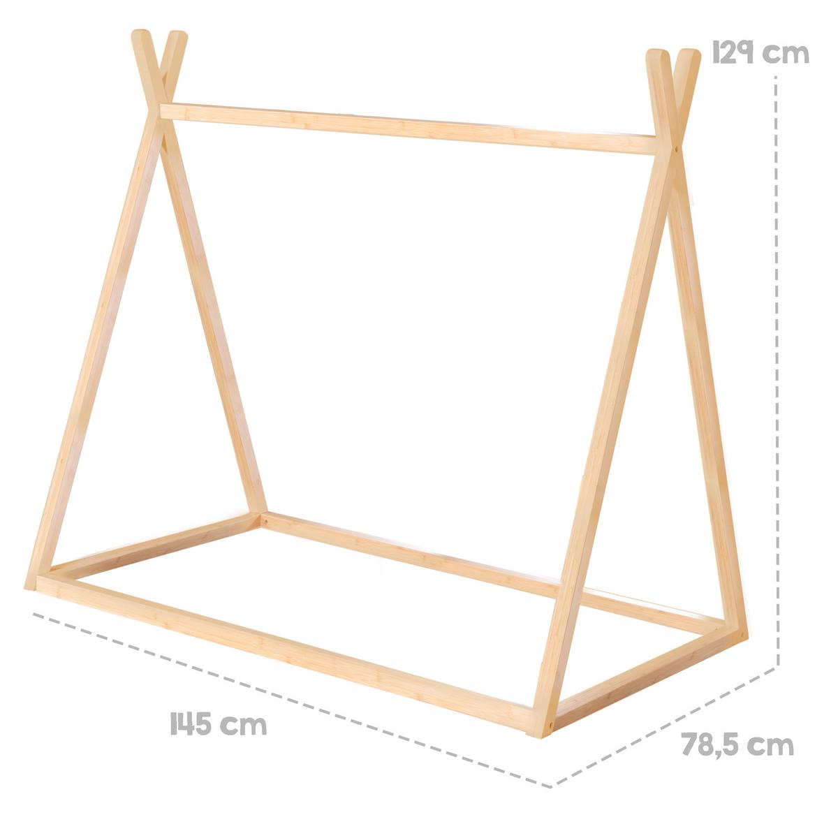 TIPPIBETT 70 x 140 cm Montessori Bambus - Naturfarben, Holzwerkstoff (70/140cm) - Roba
