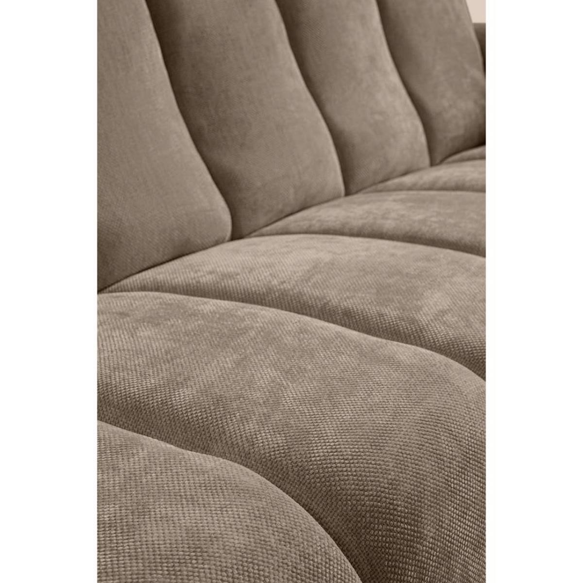 SITZGARNITUR Volare Sofas+Sessel, ohne Schlaffunktion, Braun - Schwarz/Braun, Textil/Metall (220/83/98cm) - Beautysofa