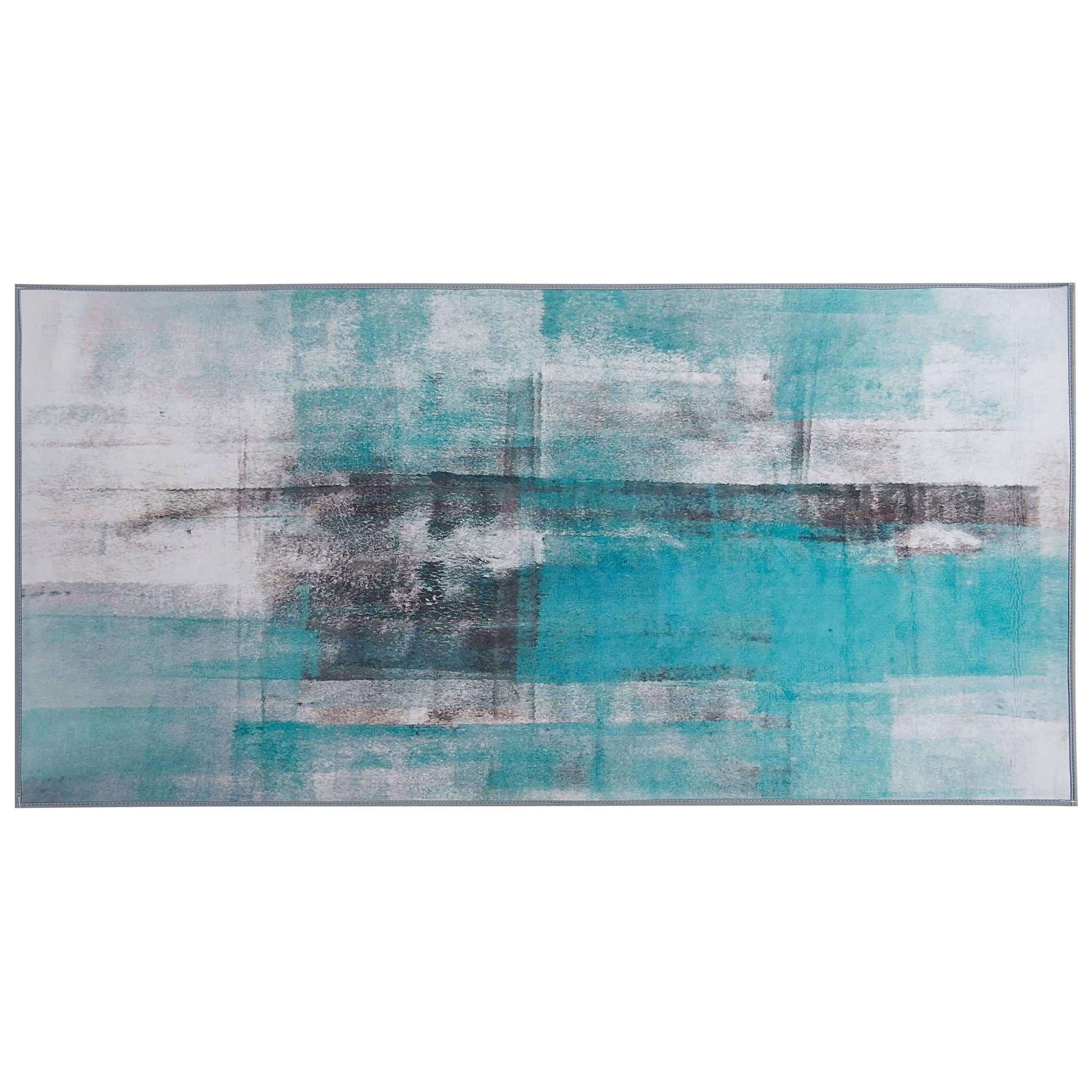 KURZFLOR-TEPPICH Trabzon 150/80 cm - Multicolor, Kunststoff (80/150cm) - Beliani