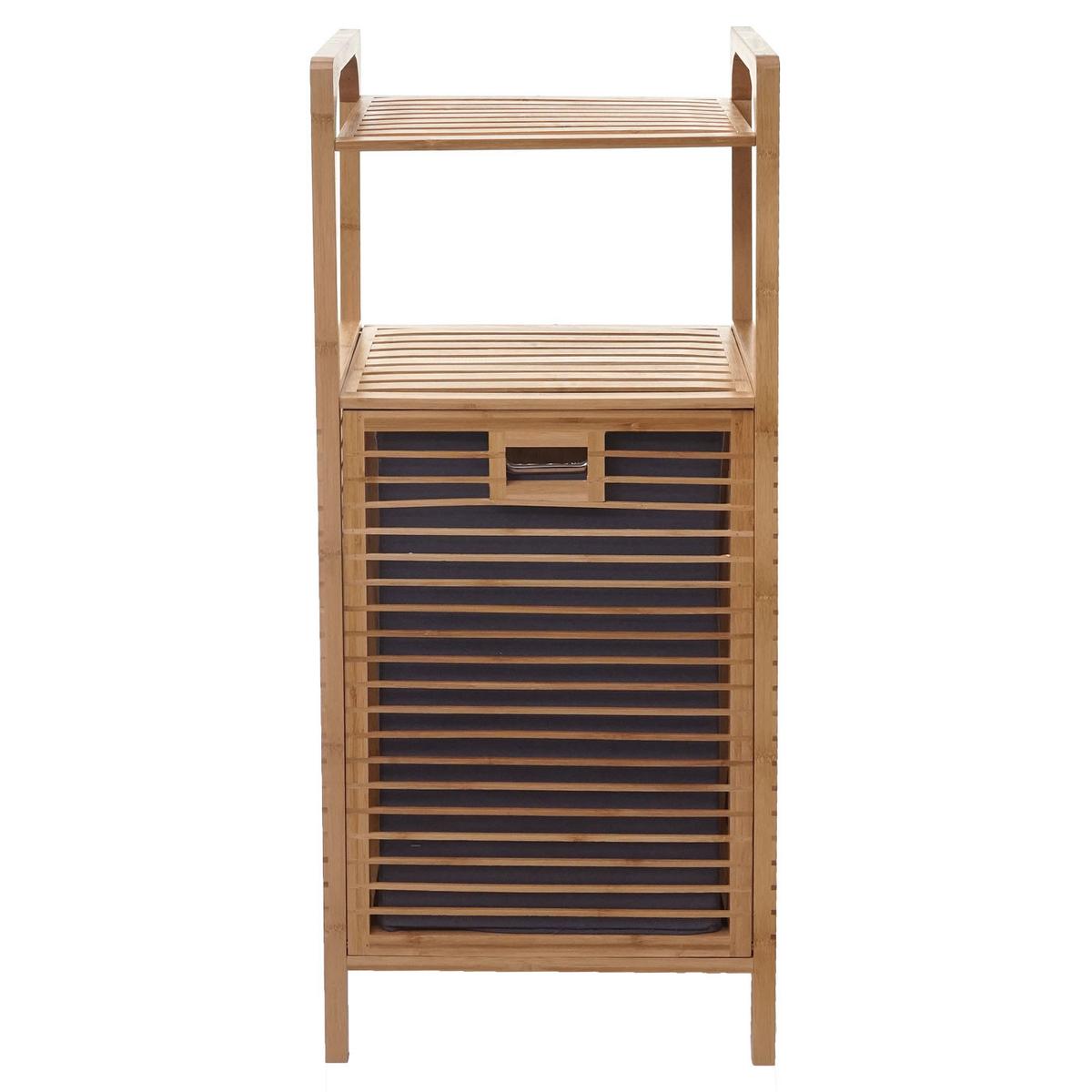 REGAL MIT WÄSCHEKORB Braun - Braun, Holz (40/95/30cm) - MCW