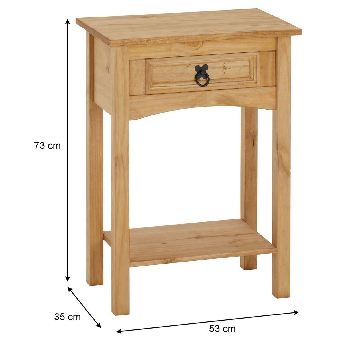 KONSOLENTISCH SALSA braun - Braun, Holz (35/53/73cm) - CARO-Möbel