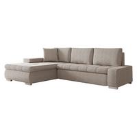 ECKSOFA Orkan Mini Cord - Sahara, Holz/Textil (265/185cm) - MIRJAN24
