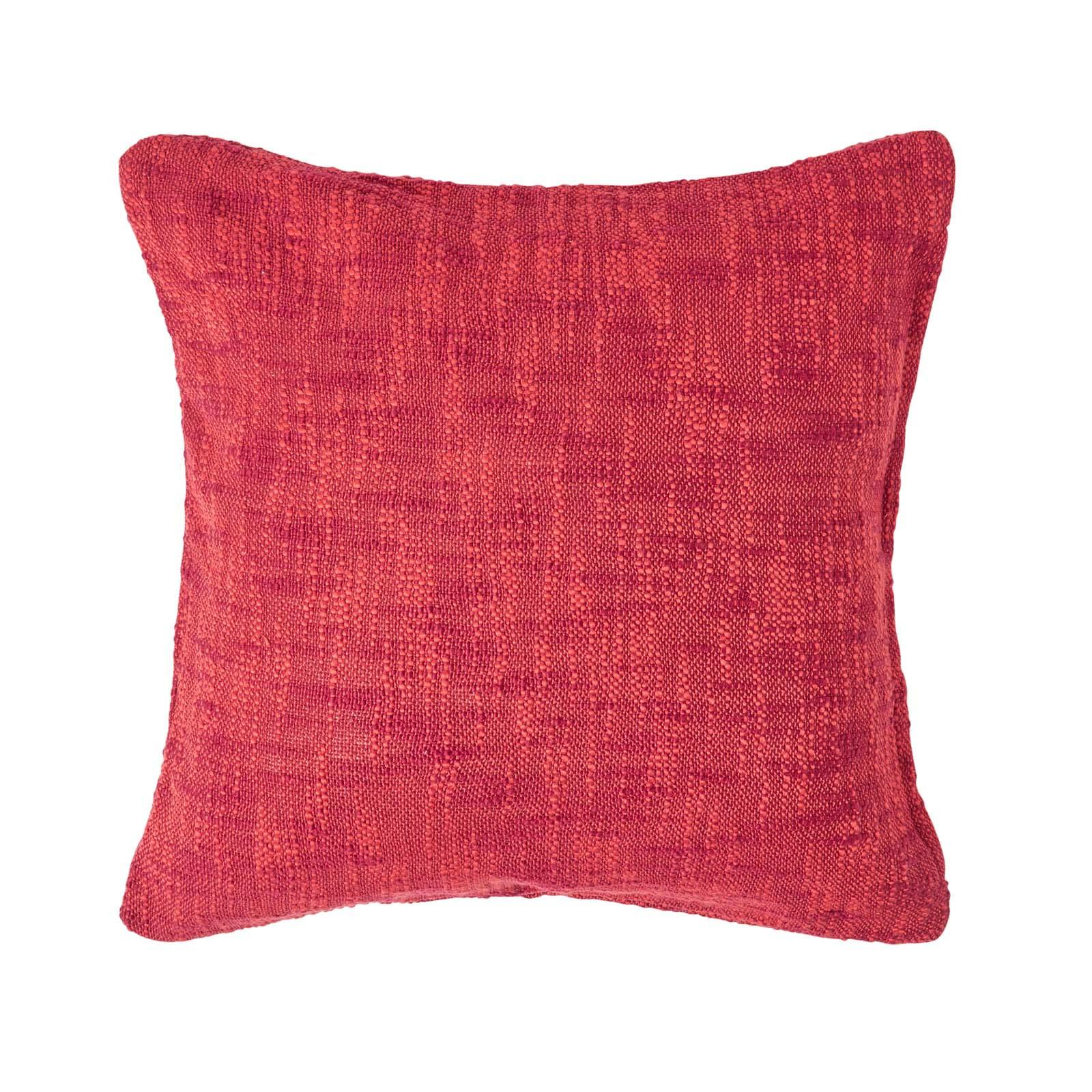 KISSENHÜLLE Nirvana Slub 60/60 cm, 100% Baumwolle - Orange, Textil (60/60cm) - Homescapes