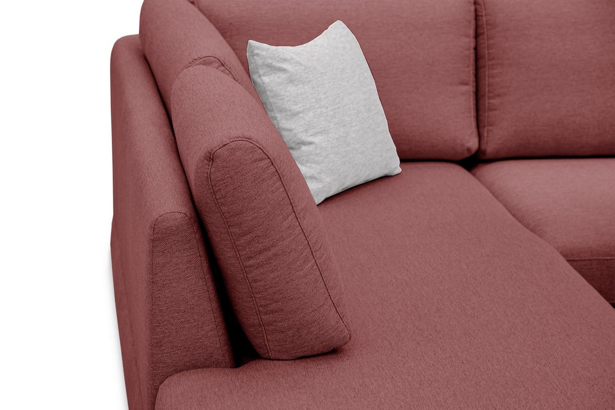 ECKSOFA OTTO 5-Sitzer, bordeaux - Bordeaux, Holzwerkstoff/Textil (219/279cm) - Wozimo