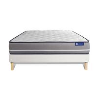BETT Actiflex pur Taschenfederkern 120 x 190 cm h3 - Kit Bettgestell Weiß - Beige/Weiß, Karton/Holz (120/190cm) - ACTISOM