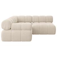 ECKSOFA modulares Sofa Mende-L1 - 190x190x70 cm Beige Cord - Beige, Holzwerkstoff/Textil (190/190cm) - ALTDECOR