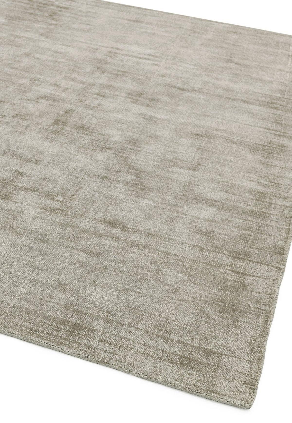 VISKOSETEPPICH handgewebt BARI, einfarbig, Taupe, 120 x 170 cm - Beige, Textil (120/170cm) - KADIMA DESIGN