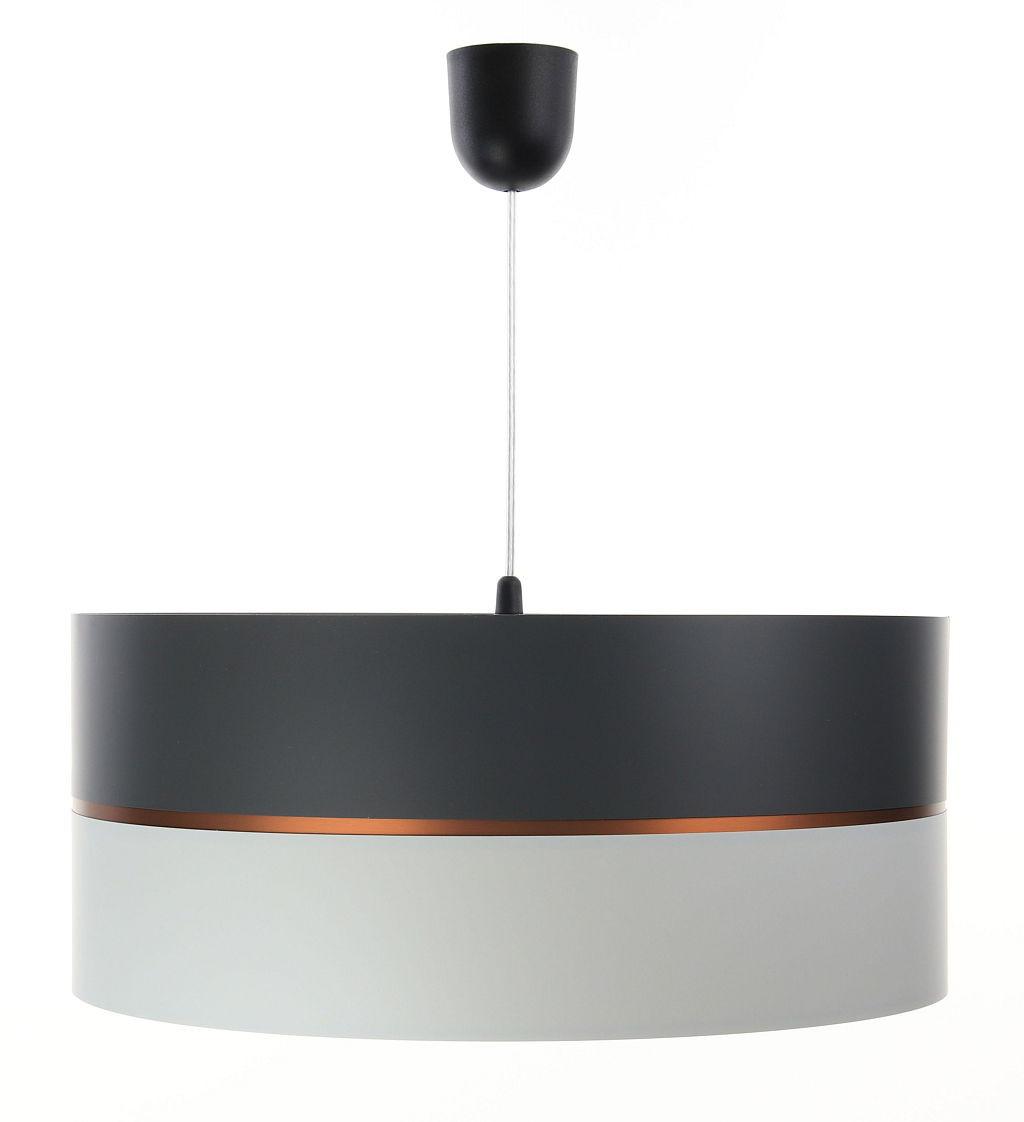 HÄNGELEUCHTE Grau 30/21 cm - Grau/Kupferfarben, Kunststoff (30/0.45/21cm) - ONZENO