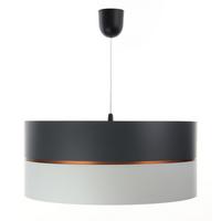 HÄNGELEUCHTE Grau 30/21 cm - Grau/Kupferfarben, Kunststoff (30/0.45/21cm) - ONZENO