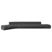 ECKSOFA modulares Sofa Solven-L3 - 562x174x70 cm Grau - Grau, Holzwerkstoff/Textil (562/174cm) - ALTDECOR