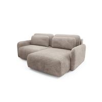ECKSOFA Simone Mit Schlaffunktion - Braun, Holzwerkstoff/Textil (165/240cm) - Fun Möbel