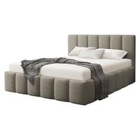 POLSTERBETT Lunaro - Hellbraun, Holz/Textil (140/200cm) - MIRJAN24