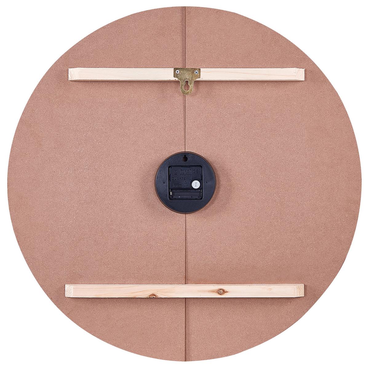 WANDUHR heller holzfarbton Cabic - Hellbraun, Holzwerkstoff (60/60/1cm) - Beliani