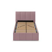 POLSTERBETT Dalas Rose 120 x 200 x 40 cm Stauraum Mit hochwertiger Matratze H3 (bis 120 kg) und Lattenrost - Rosa, Holz (120/200cm) - Halmon Schlafkomfort Betten 