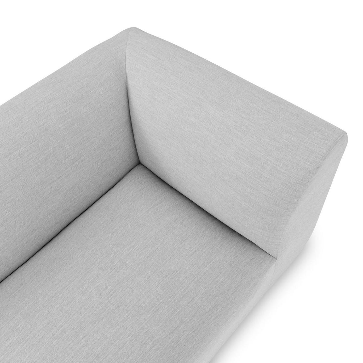 GARTENSOFA CALABRIA hellgrau - Hellgrau, Kunststoff (251/74/193cm) - IDIMEX