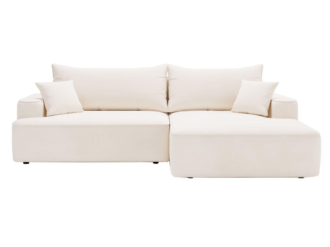ECKSOFA California Creme Rechts - Creme, Holz/Textil (270/165cm) - Graingold