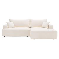 ECKSOFA California Creme Rechts - Creme, Holz/Textil (270/165cm) - Graingold
