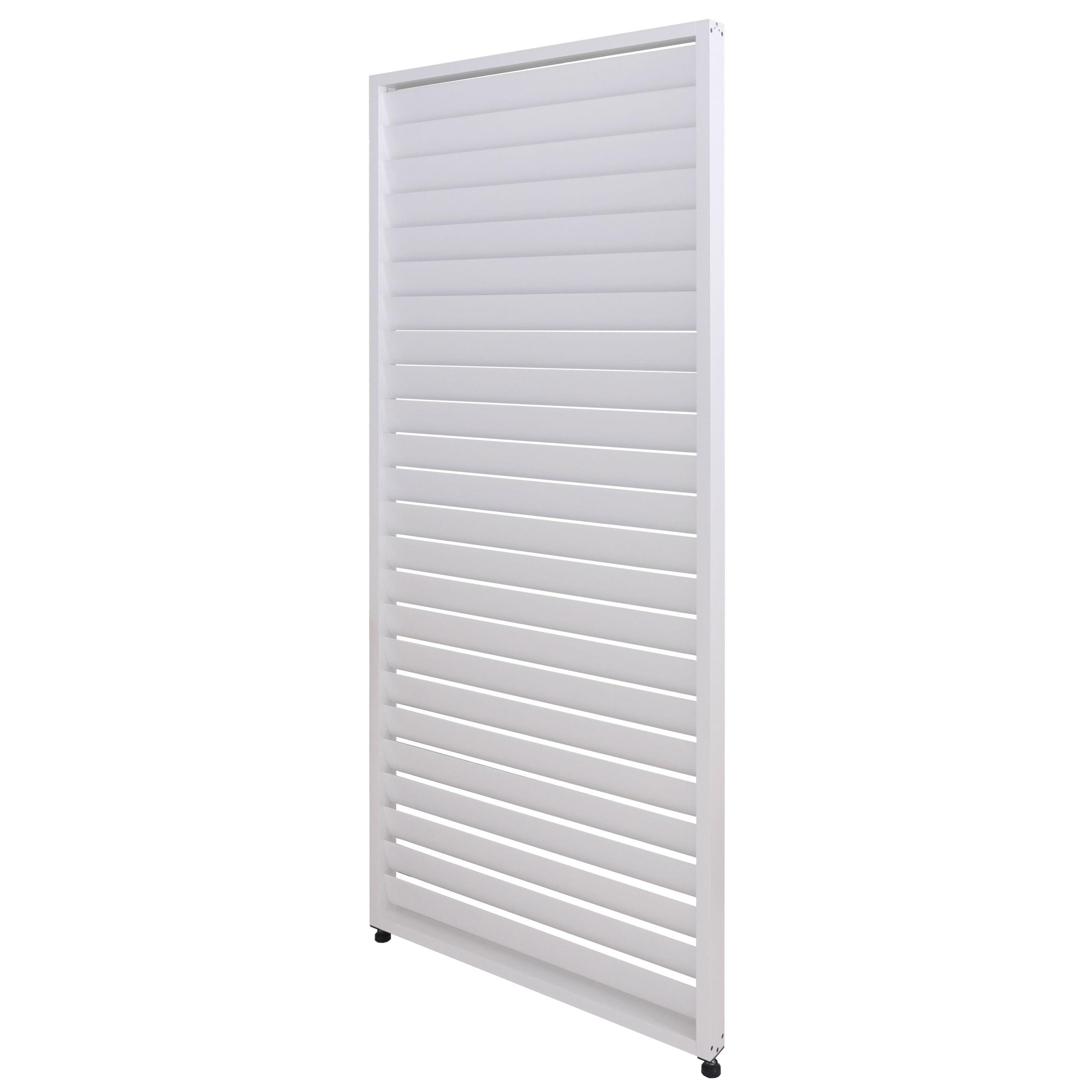 LAMELLENWAND FÜR PERGOLA Weiß - Weiß, Metall (90/220/6cm) - MCW
