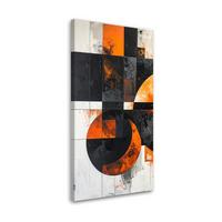 LEINWANDBILD 3D und geometrisch 60x120cm - Orange, Textil (60/120cm) - Feeby