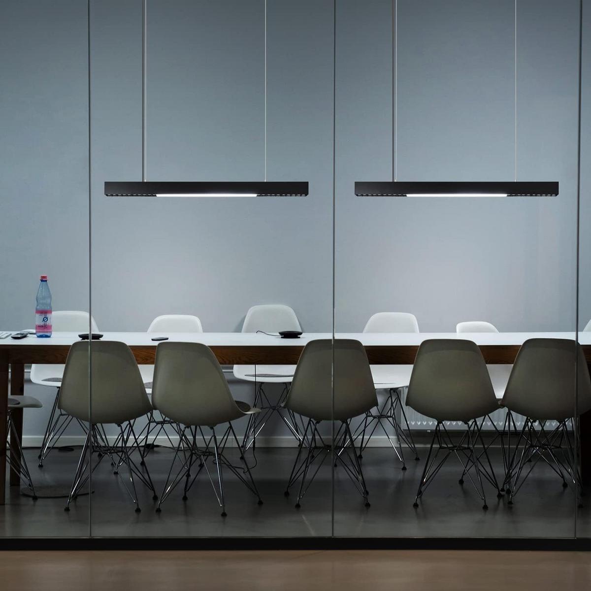 PENDELLEUCHTE Aura 107/4/160 cm - Schwarz, Metall (107/4/160cm) - Nettlife