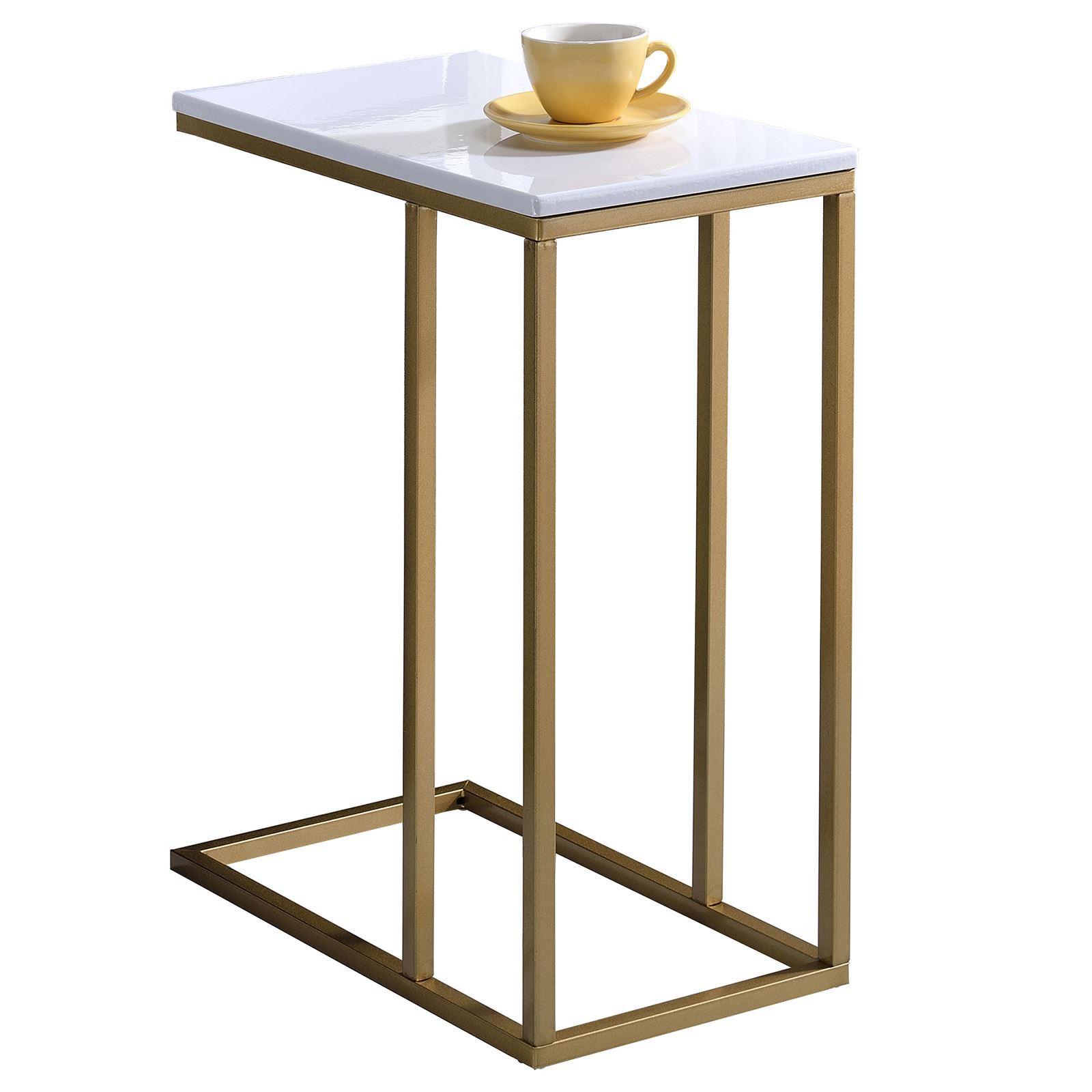 BEISTELLTISCH DEBORA weiß - Weiß, Holzwerkstoff (26/46/61cm) - IDIMEX