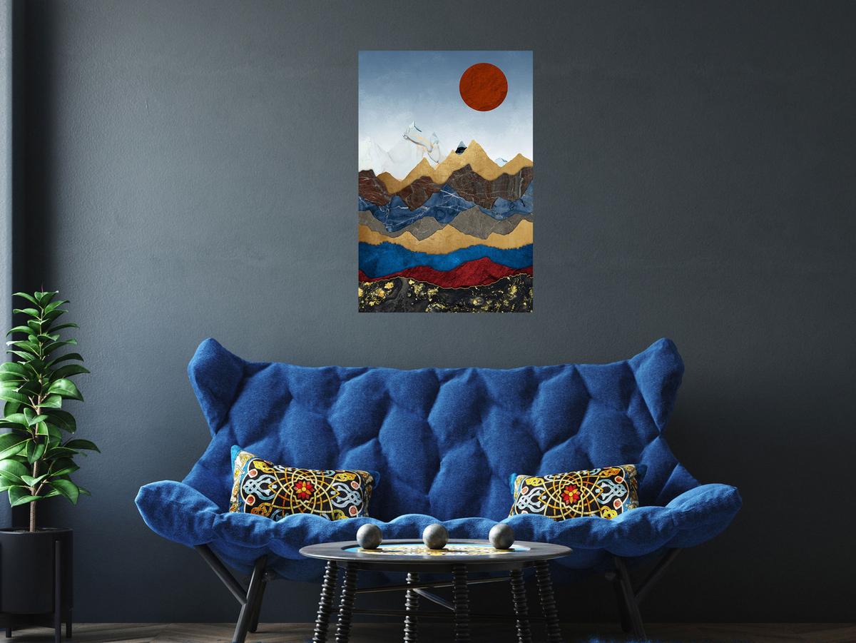 KUNSTDRUCK Bunt 40/60 cm - Multicolor, Textil (40/60cm) - KUNSTLOFT