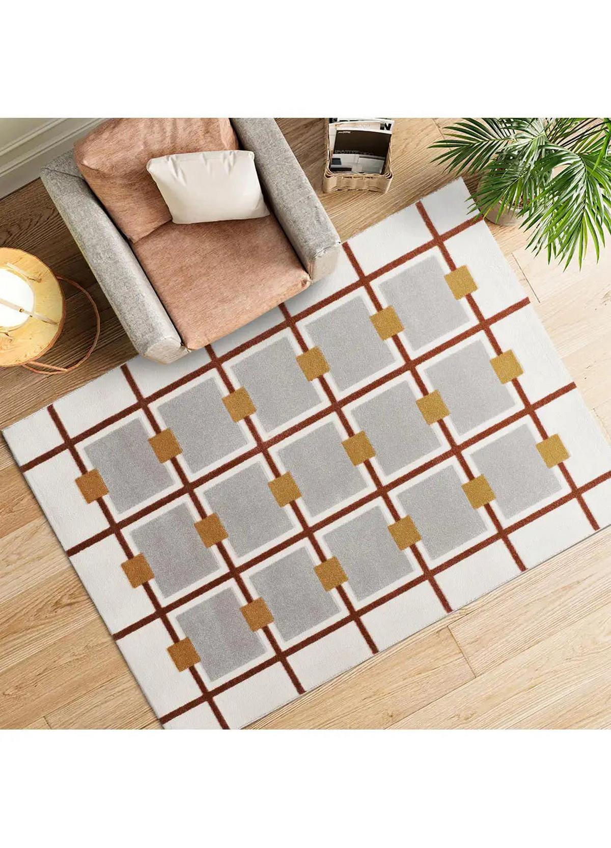 KURZFLORTEPPICH Weiß / Kupfer Amara 200/290 cm - Weiß/Kupferfarben, Textil (200/290cm) - Atticgo