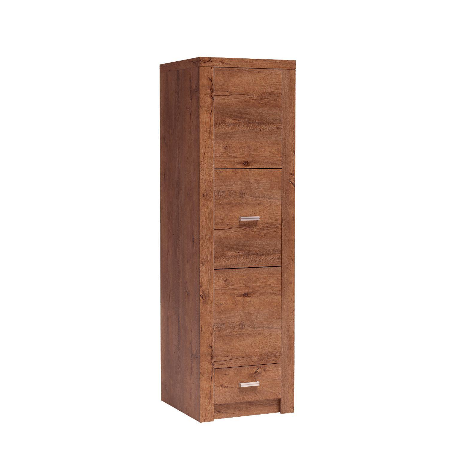 DREHTÜRENSCHRANK ZERI 56/192/58 cm 1-türig Braun - Braun, Holzwerkstoff (56/192/58cm) - MASSENO