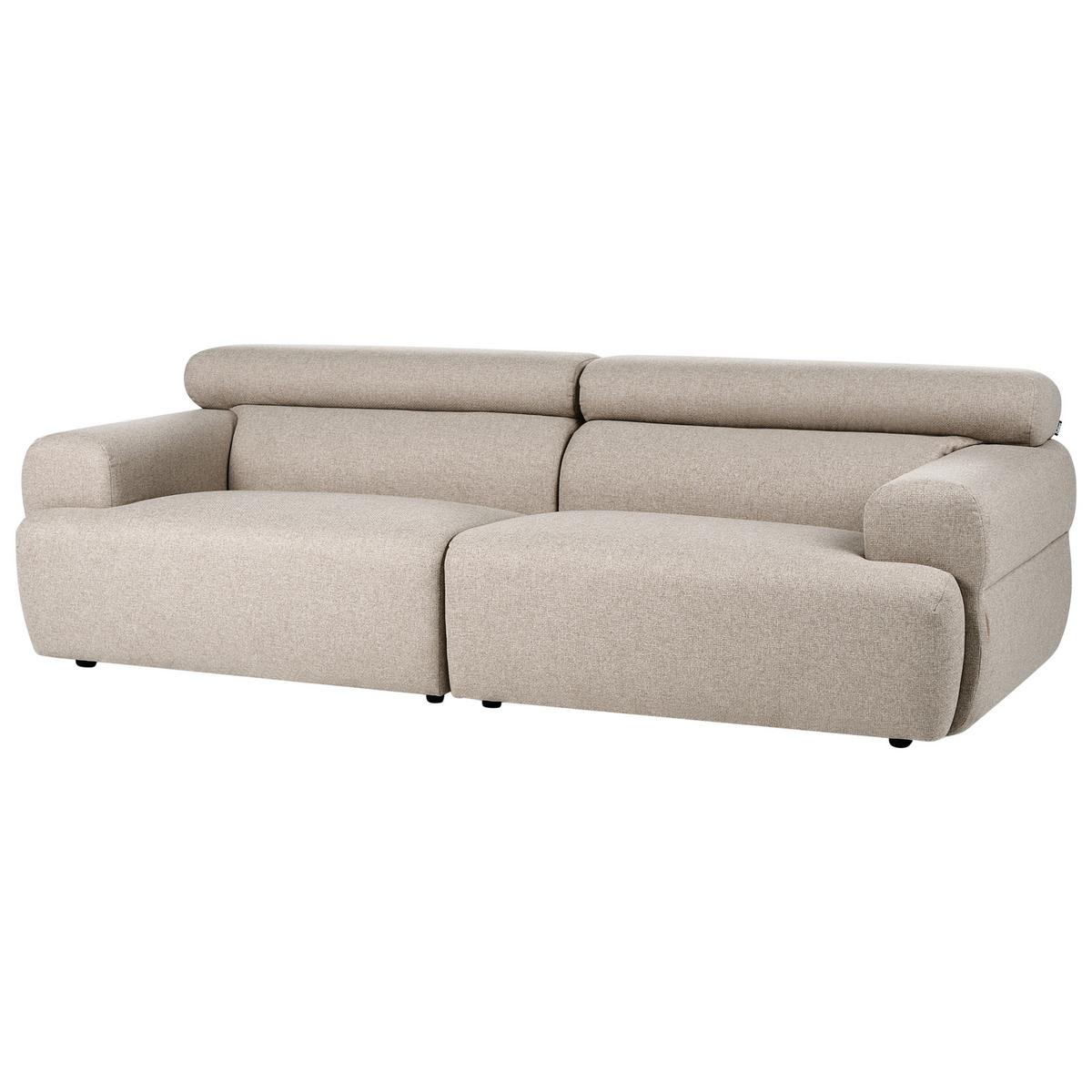 3-SITZER-SOFA Stoff Beige Hovden - Beige, Textil (210/69/95cm) - Beliani