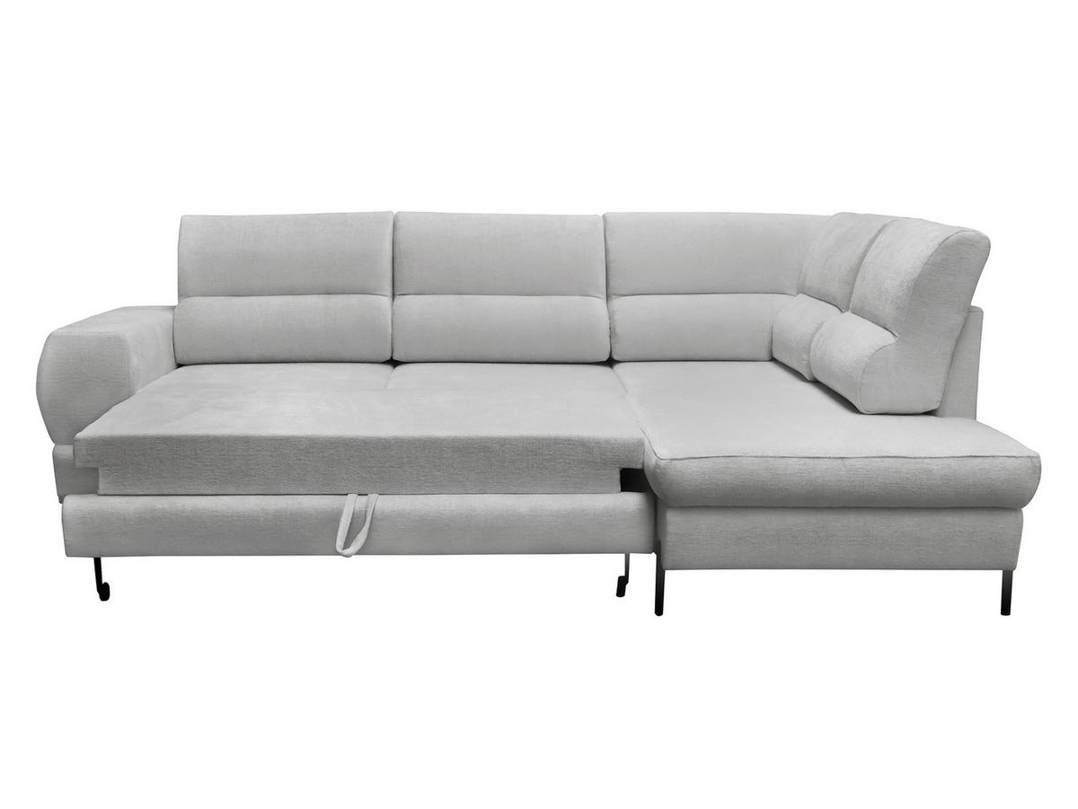 ECKSOFA Clinton, Seite: Rechts - Hellbraun/Schwarz, Holz/Kunststoff (253/174cm) - MIRJAN24