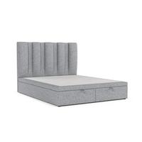 POLSTERBETT Orta mit Stauraum 140/200 cm Grau im Alta Stoff - Schwarz/Grau, Holz/Holzwerkstoff (140/200cm) - AltaBeds