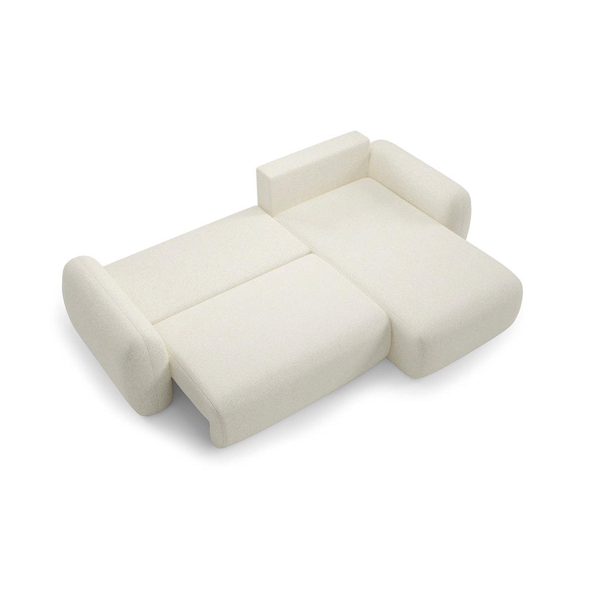 ECKSOFA Carmela 3 Sitzplätze Weiß - Weiß, Holz (304/190cm) - Petits-meubles