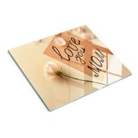 GLASPLATTE 60x52 cm Muttertag - Beige, Glas (60/0.4/52cm) - TULUP