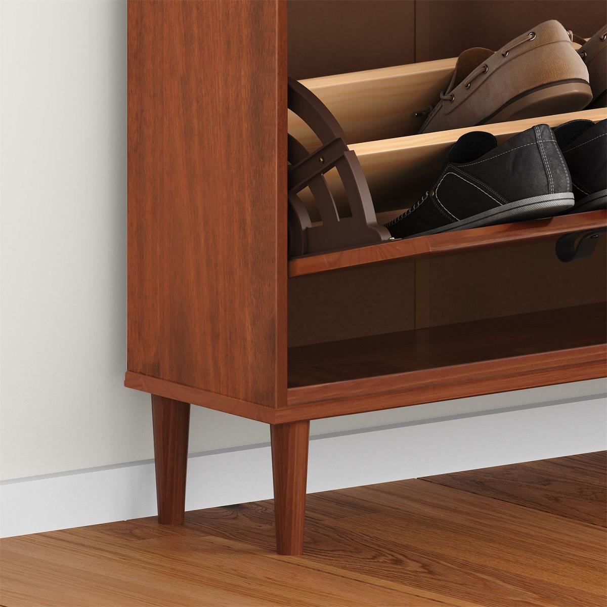 SCHUHKIPPER MIKKA Kastanie - Kastanienfarben, Holz (107/92/25cm) - IDIMEX